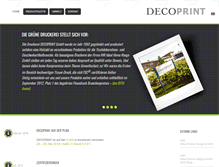 Tablet Screenshot of decoprint.net